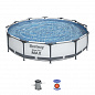 Каркасный бассейн Bestway 56416 BW Steel Pro Max 366х76 см, 6473 л