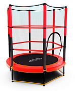 батут dfc trampoline-red 55 с сеткой для дома и дачи