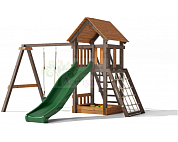 Детская деревянная площадка Легенда Леса Удачная 2 золотой тик-орех детская деревянная площадка легенда леса удачная 2 золотой тик-орех