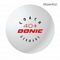 Мячики для настольного теннисаенниса DONIC 40+ Coach Ball пластик белые