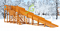 Зимняя деревянная горка Igragrad Snow Fox скат 10 метров
