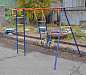Игровой детский комплекс Пионер Шалун с качелями ЦК-2М на цепях со спинкой