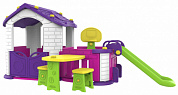 игровой домик toy monarch chd-356 с горкой, забором и мебелью