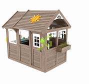 детский деревянный домик igragrad коттедж 2