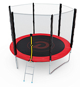 Батут DFC Pelpo с сеткой и лестницей 8FT red для дачи батут dfc pelpo с сеткой и лестницей 8ft red для дачи