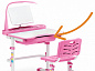 Комплект мебели столик + стульчик с лампой Mealux EVO-17 столешница белая
