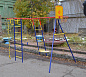 Игровой детский комплекс Пионер Шалун с качелями ЦК-2М на цепях со спинкой