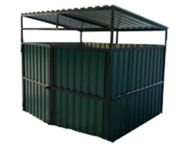 контейнерная площадка скп 063 для 2-х контейнеров тбо 