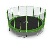 батут dfc trampoline fitness с сеткой 16ft зеленый