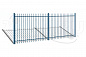 Забор металлический ОЗ-31 ОЗ085 для уличной площадки
