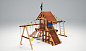 Детская деревянная площадка Савушка Люкс 4