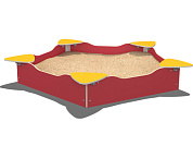 песочница дс006 для детской игровой площадки