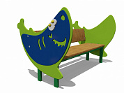 скамейка детская акула 26012 для игровой площадки