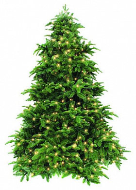 елка искусственная triumph нормандия зеленая + 2168 ламп 73787 425 см