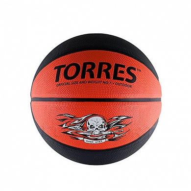 мяч баскетбольный torres game over р. 7 резина