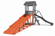 модуль деревянный зимний скат custwood family длиной 4 метра